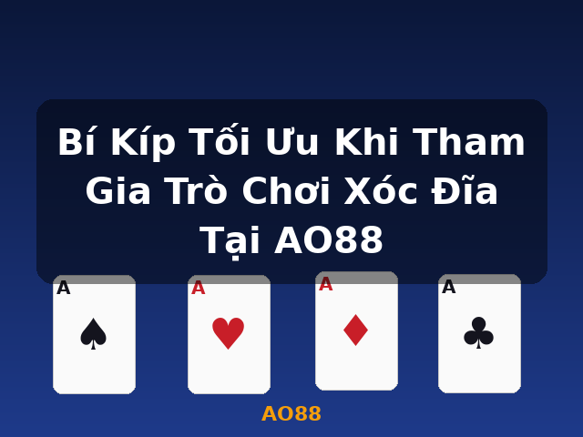 Bí Kíp Tối Ưu Khi Tham Gia Trò Chơi Xóc Đĩa Tại AO88 - AO88