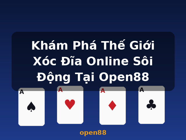 Khám Phá Thế Giới Xóc Đĩa Online Sôi Động Tại Open88 - open88
