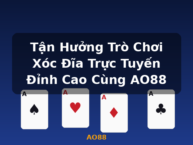 Tận Hưởng Trò Chơi Xóc Đĩa Trực Tuyến Đỉnh Cao Cùng AO88 - AO88