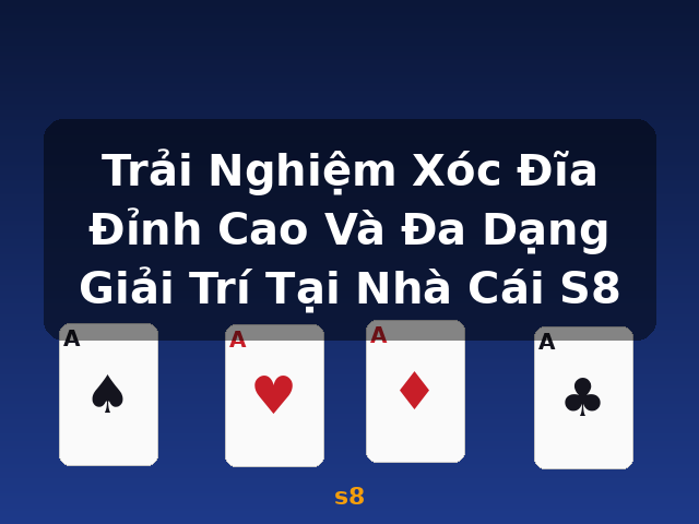 Trải Nghiệm Xóc Đĩa Đỉnh Cao Và Đa Dạng Giải Trí Tại Nhà Cái S8 - s8